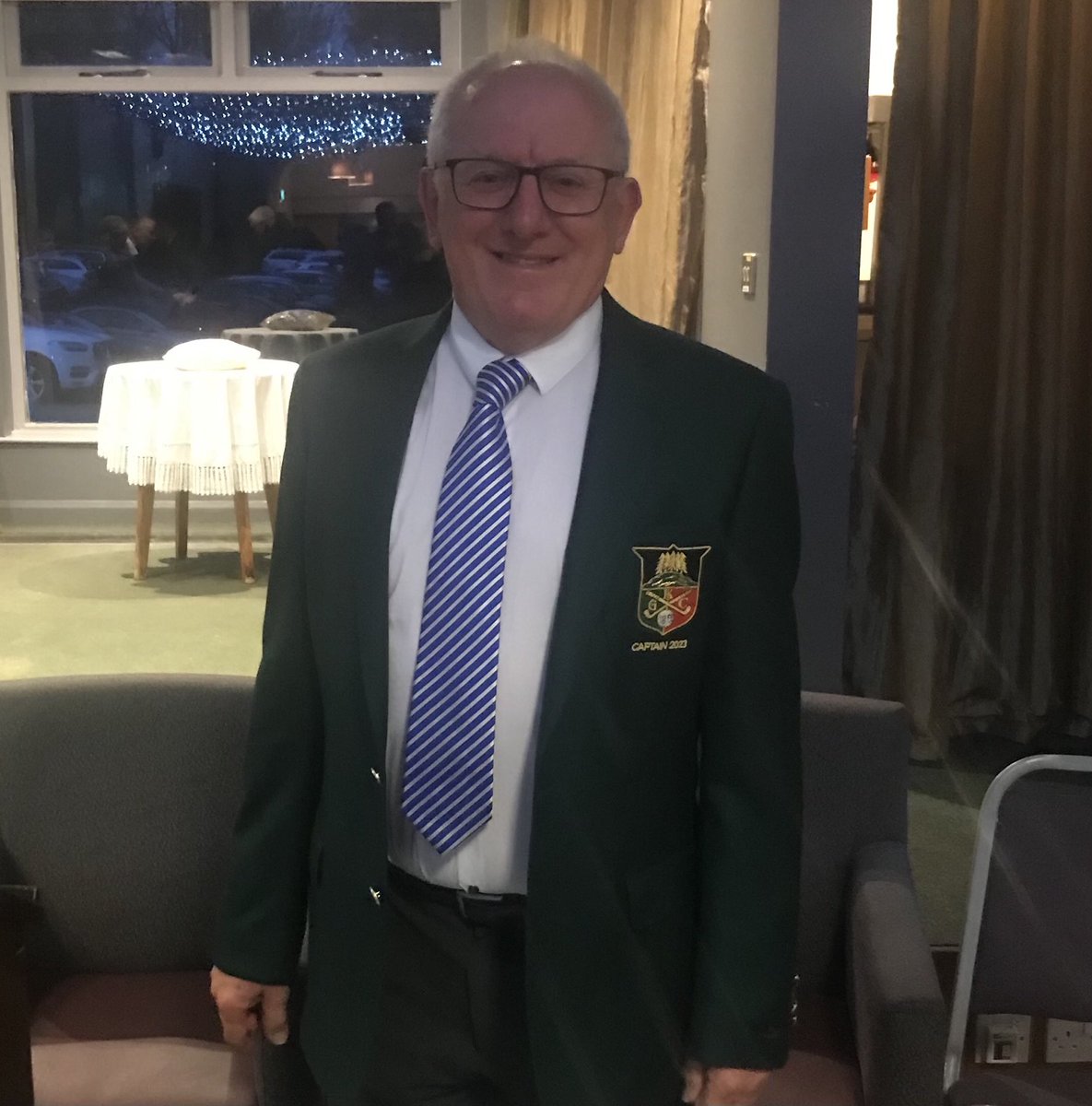 KnockGolfClub's tweet photo. Our New Captain for 2023 is Brian McCluskey … enjoy your year Brian .. I know you will be an exceptional Captain 👋👋 https://t.co/R3o9VEoZOL
