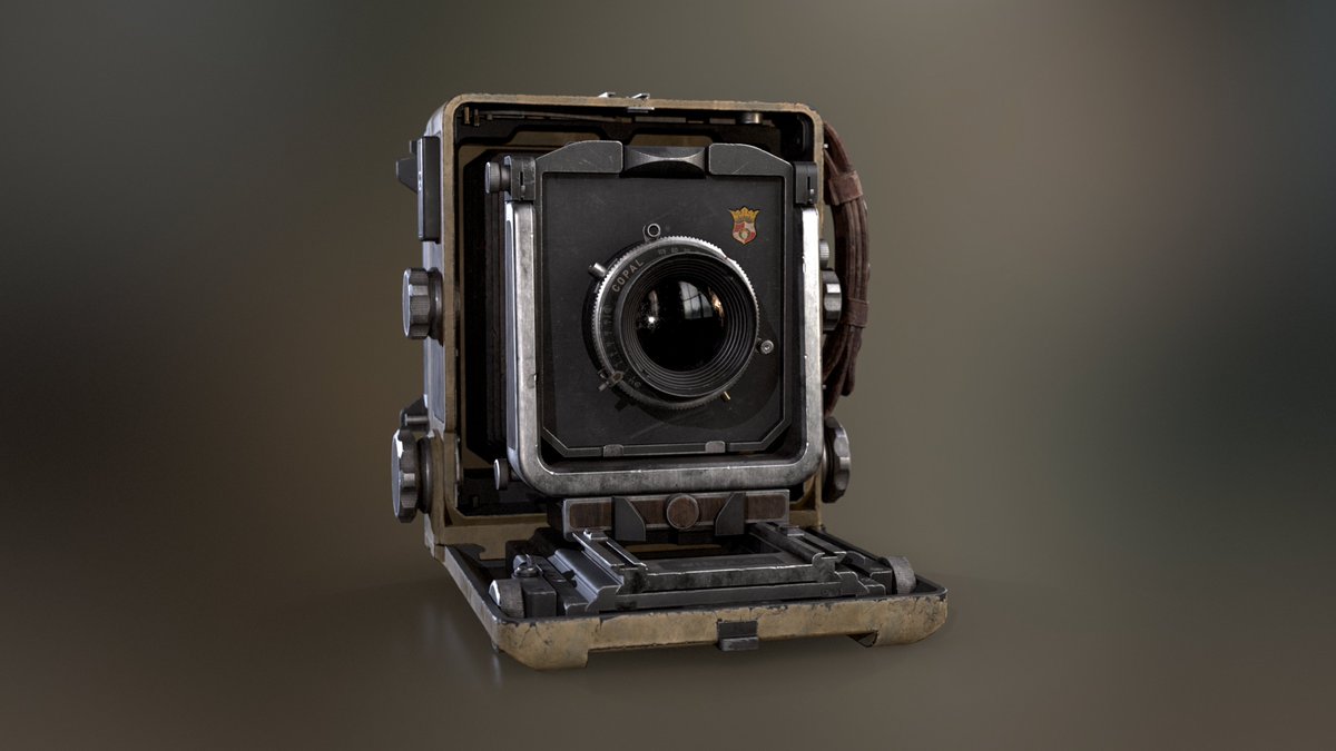 Sea_bayer's tweet photo. Update: back in school and working on my 3D skills behind the scenes! Here's one my of projects based of the Wista45D camera. Fun challenge tackling the variation in textures and shapes. https://t.co/icHSa1ZUM1