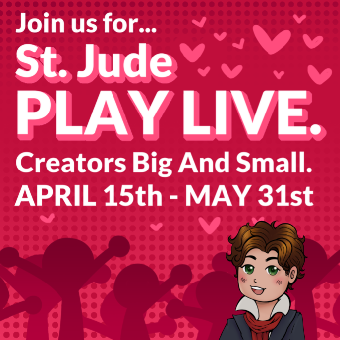TheZokenman's tweet photo. Hi y'all!
I'm participating in my first fundraising event! Super excited to stream/play for @StJudePLAYLIVE
#CBASForStJude https://t.co/kVSiXnaF12
