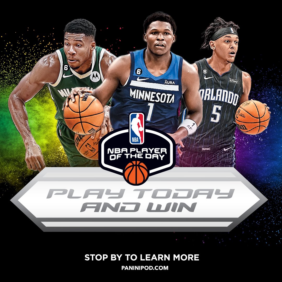 The 2023 Panini NBA Player of the Day promotion is back! 🔥 🏀

Stop in to pick up some @paniniamerica basketball packs through May 15th for your chance to win tons of great prizes! 

#whodoyoucollect #NBA #sportscards