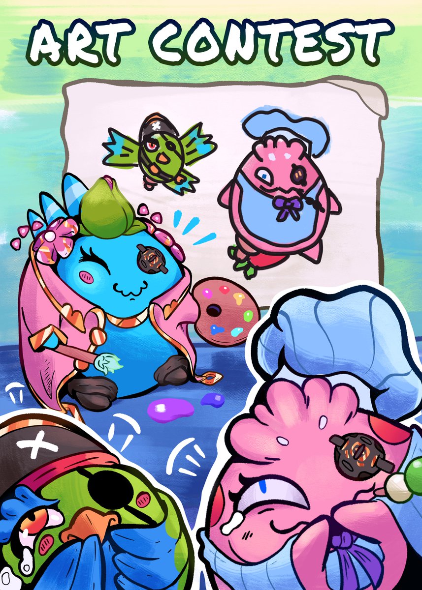 GM Axie Artists! 🤩🎨
@kyroh and I have decided to make an Art Contest, you just have to make a fanart of Calico, Nova or Calypso, protagonists of the latest comic: Nova The Navigator 🏴‍☠️

You can read the comic here for inspiration:
tinyurl.com/nova-the-navig…

#AxieOrigins
1/3 🧵