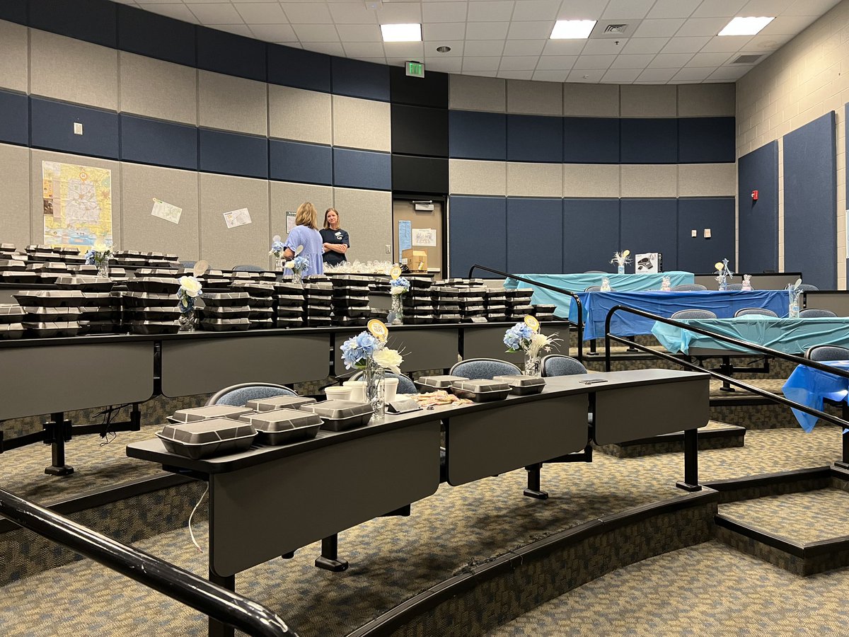 Huge thank you to <a href="/JCHS_PTSA/">James Clemens PTSA</a> for going above &amp; beyond during Teacher Appreciation Week!  Today, they hosted lunch (with door prizes) for all faculty and staff and it was AMAZING!  #proudtobeajet #gladtobehere