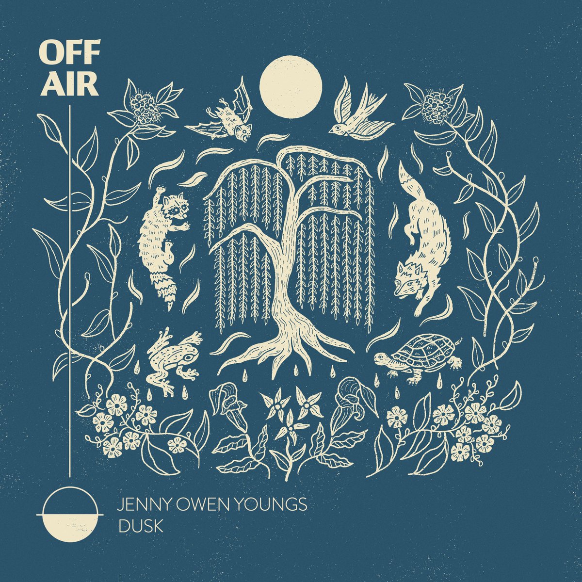 OFFAIR's tweet photo. “dusk” (feat. John Mark Nelson &amp; Tancred) is the second single from her upcoming project ‘OFFAIR: from the forest floor,’ and “is a song for the incredible blue glow of a sky falling dark.” https://t.co/8nv1hHfMAc