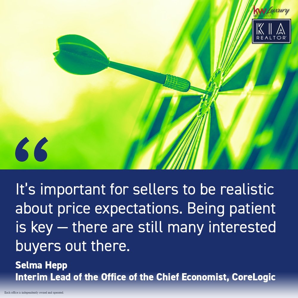 KiaRealEstate's tweet photo. Sellers should set realistic pricing expectations and be patient, as there are still a lot of buyers out there.

#kw #kiarealestate #realestate #kwmetrocenter #realestateadvice #luxuryrealestate #housegoals #realestateexperts https://t.co/BWsNHbMuqP
