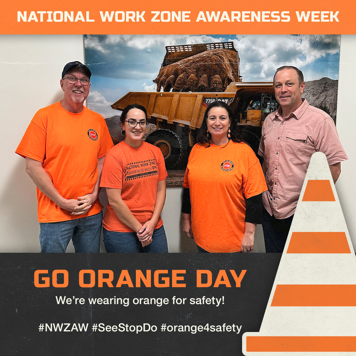 texasmaterials1's tweet photo. Today is “Go Orange Day” as part of National Work Zone Awareness Week. Across our business, employees are wearing orange to show their support for work zone safety!
#NWZAW #seestopdo #orange4safety #texasmaterials #texasbit #gulfcoasttx https://t.co/azEznWduci