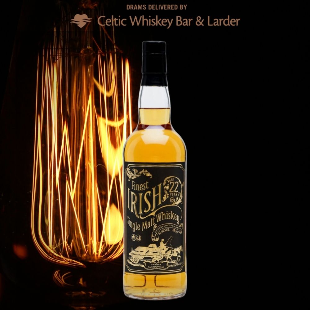 dramsdelivered's tweet photo. A rare and quite special old Irish single malt for you today. This independently bottled 22 year old was apparently sourced from those legendary peated casks of Bushmills made in the 1990s. One of the best from this era. Get a 3cl sample here: https://t.co/qBMuRHmQwA https://t.co/r5UUtZXlwG