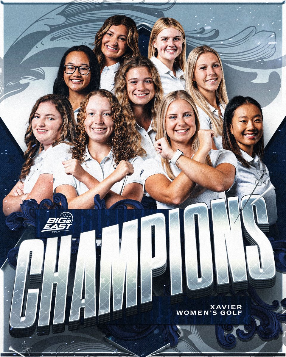 XavierWGOLF's tweet photo. 🏆 𝗕𝗜𝗚 𝗘𝗔𝗦𝗧 𝗖𝗛𝗔𝗠𝗣𝗜𝗢𝗡𝗦 🏆

Xavier captures a conference record 𝗙𝗢𝗨𝗥𝗧𝗛 straight BIG EAST Championship! 👏

#LetsGoX https://t.co/vMBzf5cXs2
