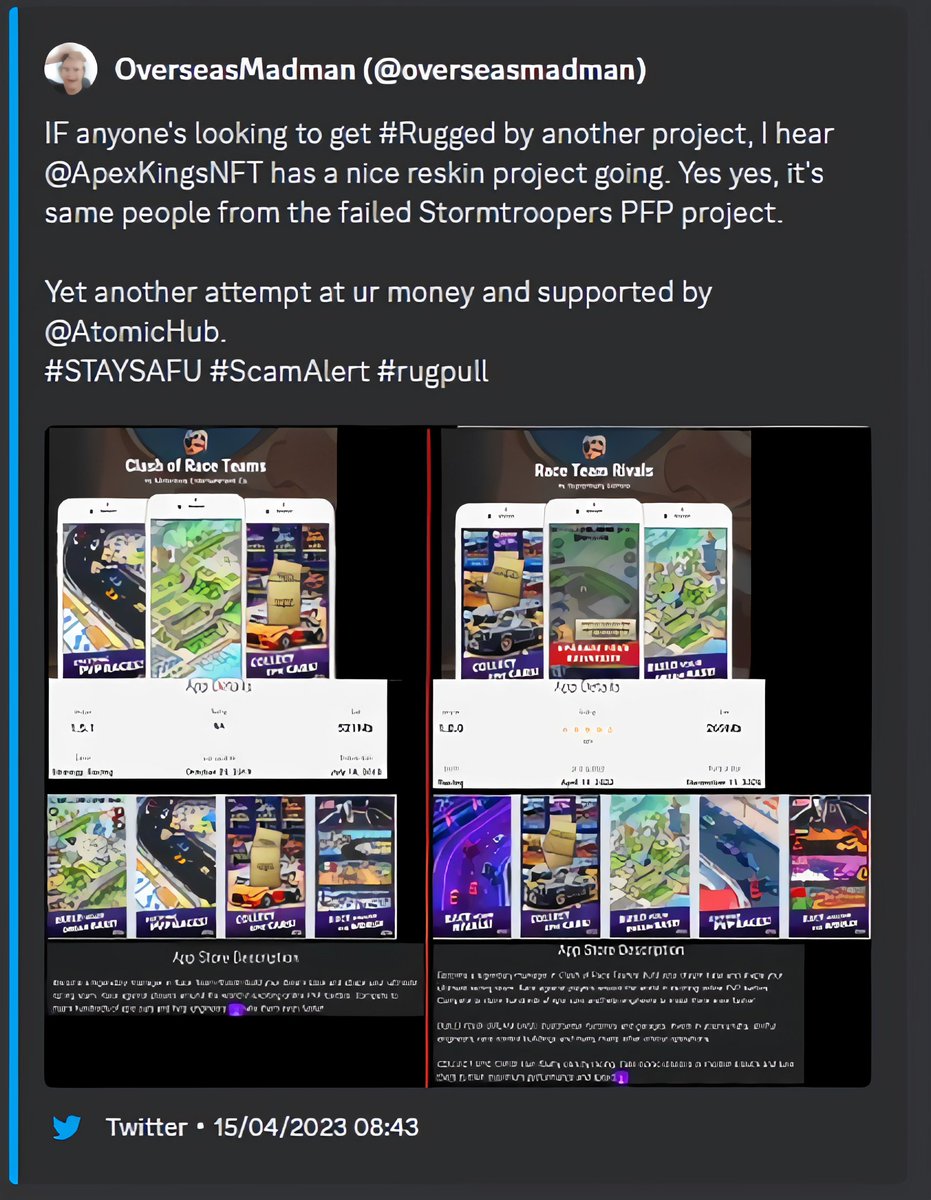 digitalducks's tweet image. I hope that nobody bought into the atomichub drop today! @overseasmadman was even suspended from twitter when he exposed this scam!