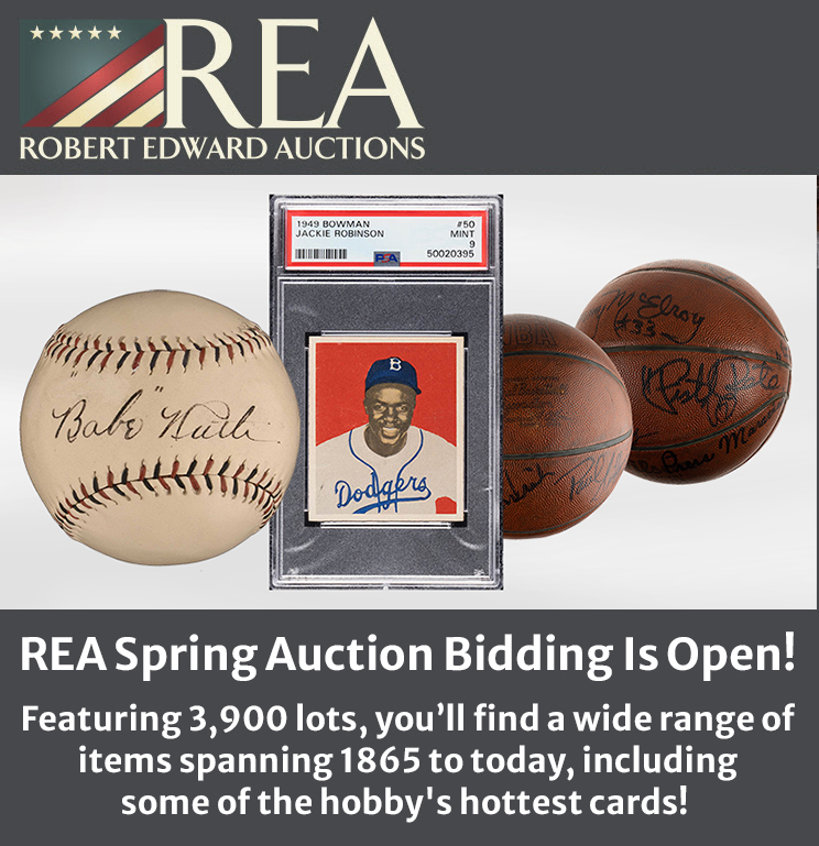 AutographMag's tweet image. Last 4 Days—REA's Spring Auction ends Sunday - mailchi.mp/autographmagaz…