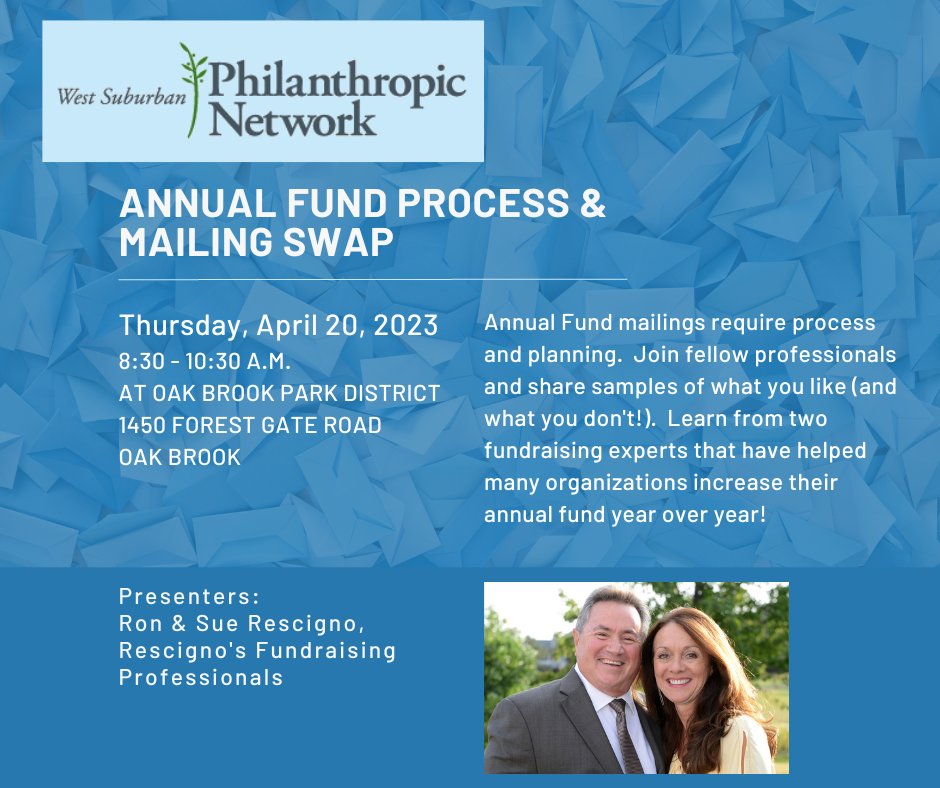 eRescignos's tweet photo. ONLY 6 SEATS LEFT!
Ron and Sue Rescigno are presenting at the April WSPN Education Session on Annual Fund &amp; Collateral Sharing. Learn and dissect the annual fund with the leaders in the field. 

https://t.co/tE3IIyhiww https://t.co/mZwOrn3rXi