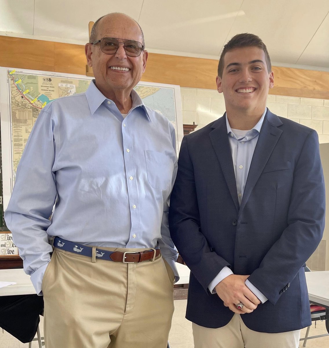 TheBC400's tweet photo. Congratulations to Benedictine Military School senior Jonathan Hardy, who was invited by the Savannah Maritime Association to attend its meeting today so it could present him as an appointee to the United States Merchant Marine Academy! #thebc400 #NextLevelBC #Savannah https://t.co/Gs6BQXl0bo