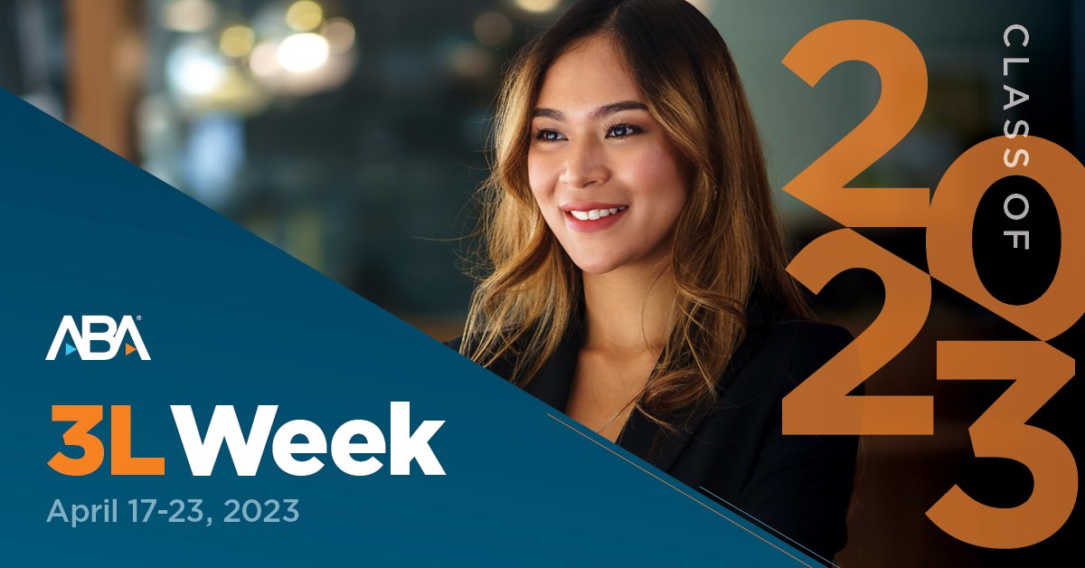 📣Hey Young Lawyers, help us celebrate the class of 2023 this week during #ABA3LWeek. Comment below with any advice or encouraging words!
Learn more about #ABA3LWeek at:
bit.ly/40CBNlT