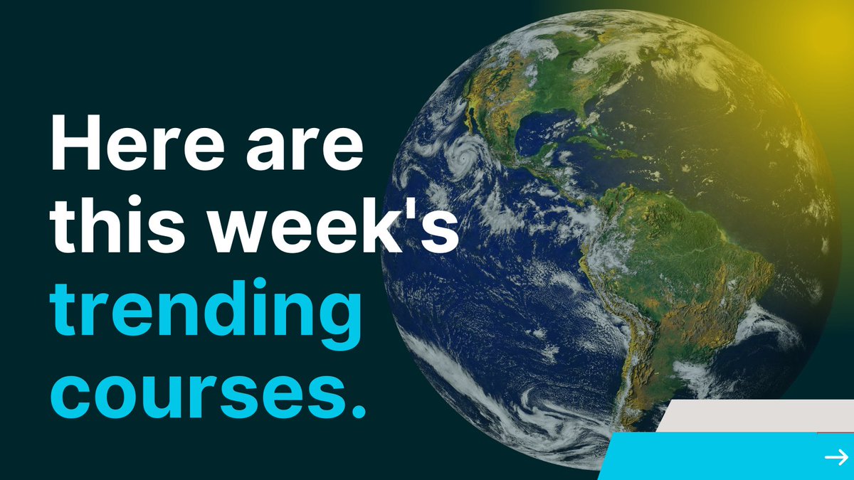 edXOnline's tweet photo. Here are this week's trending courses: Earth Education Edition 🌎  (Thread 👇) https://t.co/ak2NOUvzkE