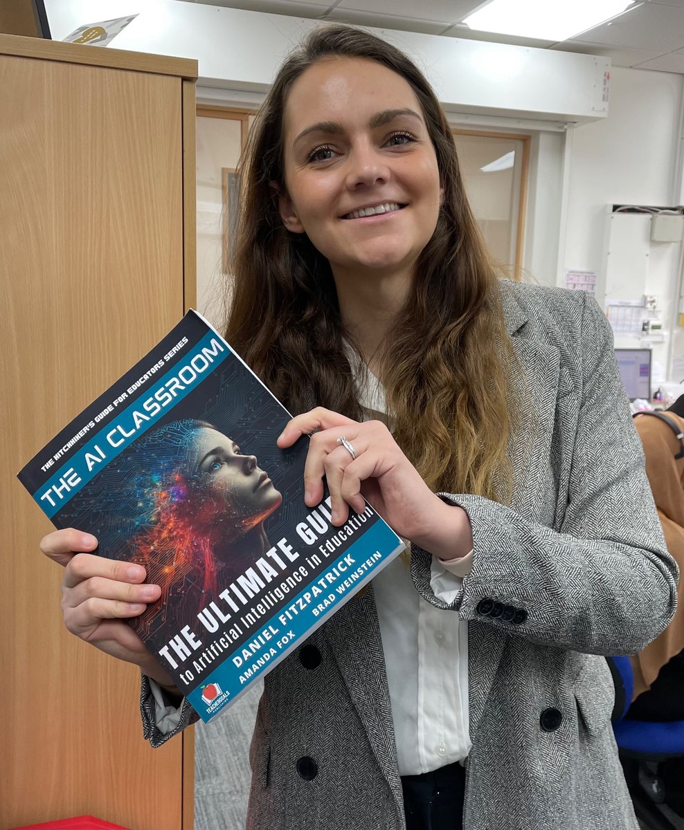 darcyprior's tweet photo. When you haven’t even made it to your office in the morning @DenbighHigh before someone pinches your copy of #theaiclassroom… glad you were inspired after the PDD @HannahEdgeworth and at least you returned it as promised later! (FYI, I wouldn’t trust @IanHayden8 with it… 😁) https://t.co/64dlLTNjtN