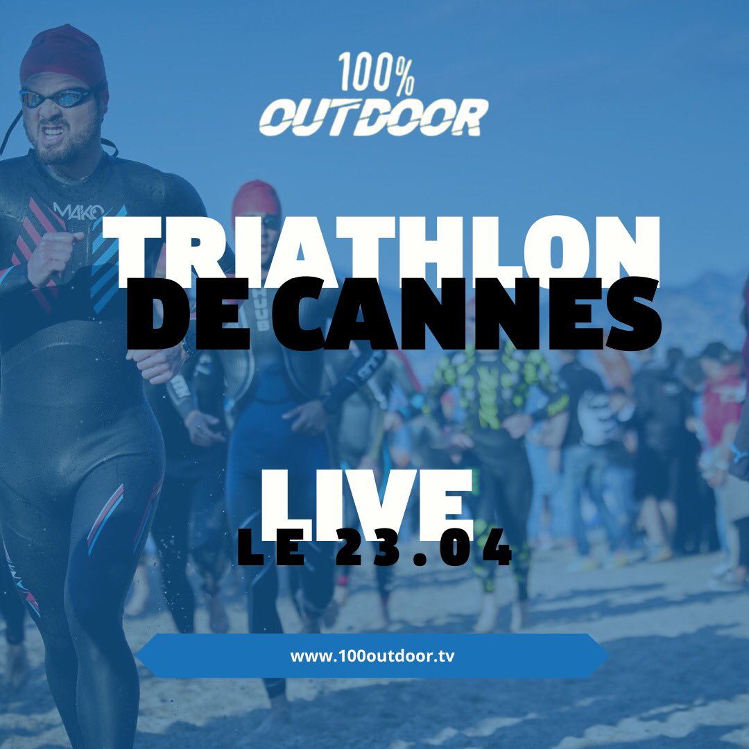 ☀️Pour commencer la saison de triathlon, retrouvez ce dimanche l’incontournable @CannesTriathlon en direct sur 100% Outdoor 👀 Gratuitement dès 6h45 🤩 #100outdoortv #triathlon #sport #cannes #triathlondecannees #sportoutdoor #Outdoor