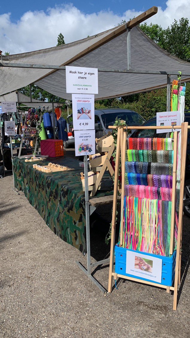 Zaterdag 29 april staan wij op de bellefair in Echten. Kom ook en maak je eigen survivalarmband 💪🏻🪢