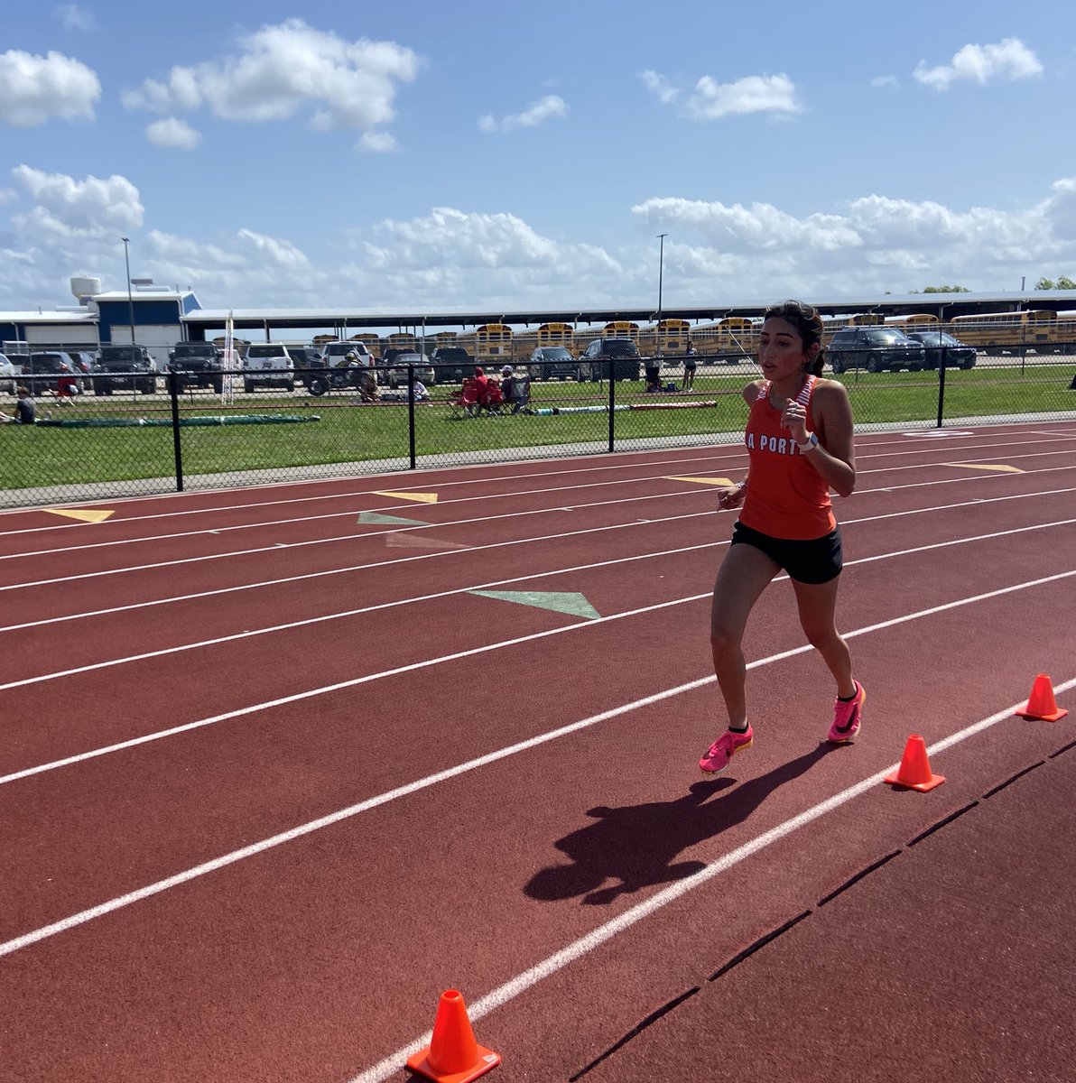 LaPorteRunning's tweet photo. Penny secured her spot at the regional meet with this area 2 mile. #ChooseLP #2mile #areatrackmeet https://t.co/z7iJZwybaW