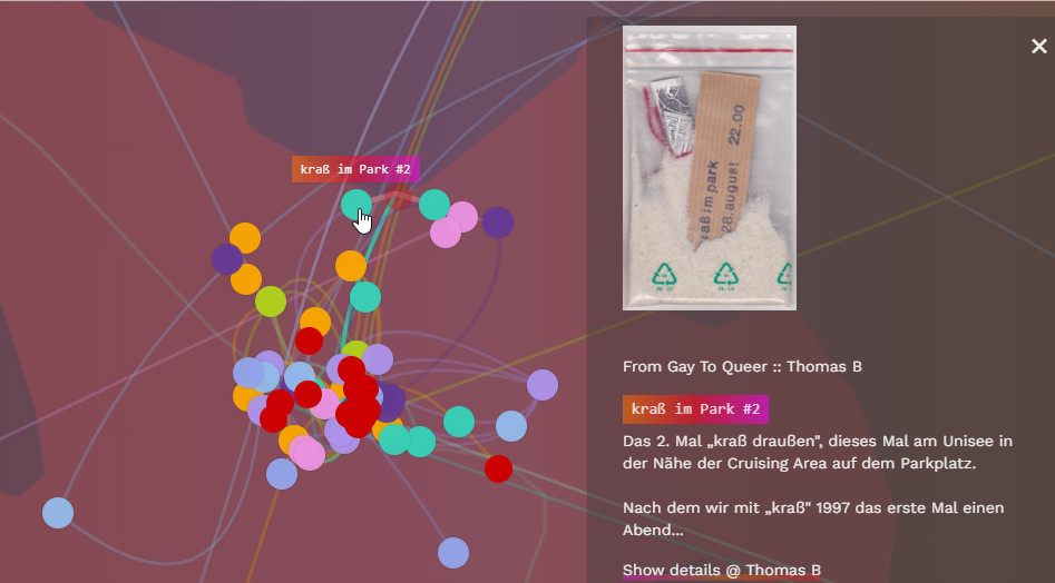 QueerMapped's tweet photo. Viele kleine Bugfixes + Verschönerungen sind in den letzten Wochen dazugekommen :) Dazu kommt ein fancy Darkmode 🌛, der uns so gut gefällt, dass er künftig  der Default ist (ihr könnt auch auf ☀️-Modus umschalten :) Das Update wurde von @a_1000_channels + @ulf__t gewuppt 🙏. /2 https://t.co/HKytCjfGsh