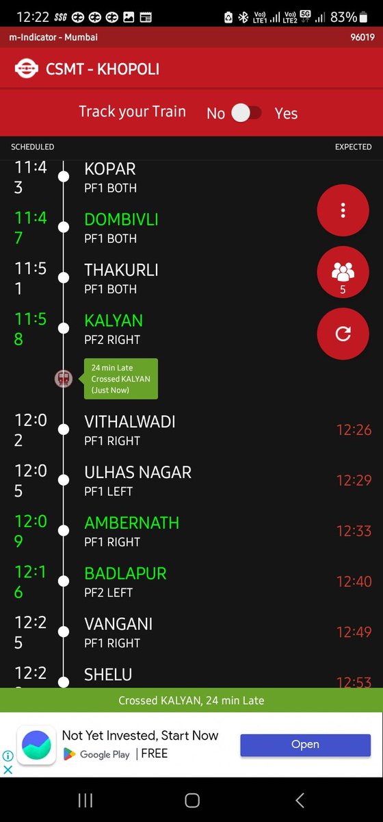 Melvin131989's tweet photo. @Central_Railway every day trains are late after reaching kalyan. https://t.co/wzYqmXDybc