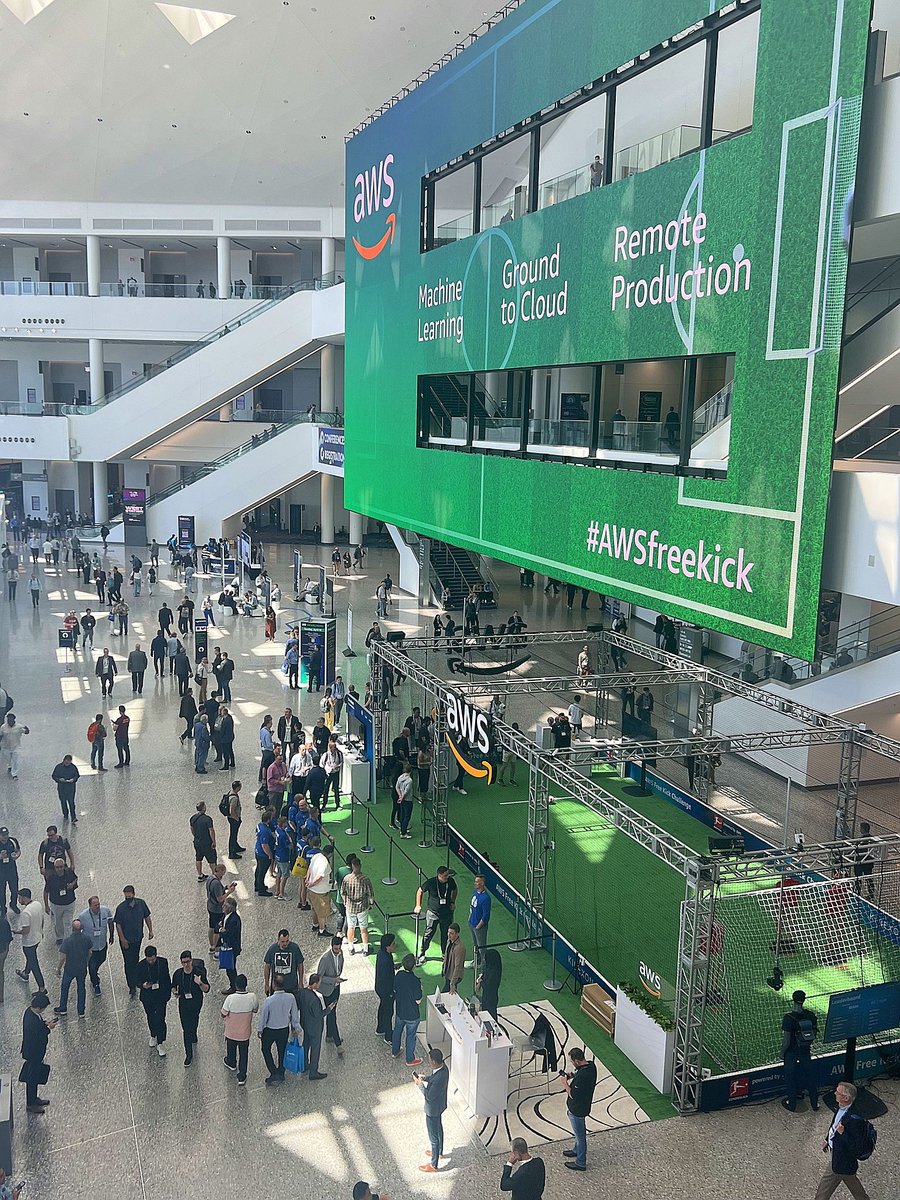 garryakrause's tweet photo. Did you stop by the AWS booth at NAB? 
Our team is proud to partner with Amazon Web Services (AWS) as their exclusive global systems integrator. Read more about our part in the Virtual Live Remote Production (vLRP) initiative: https://t.co/4d9vNsaRPU https://t.co/iIEtW6cy3D