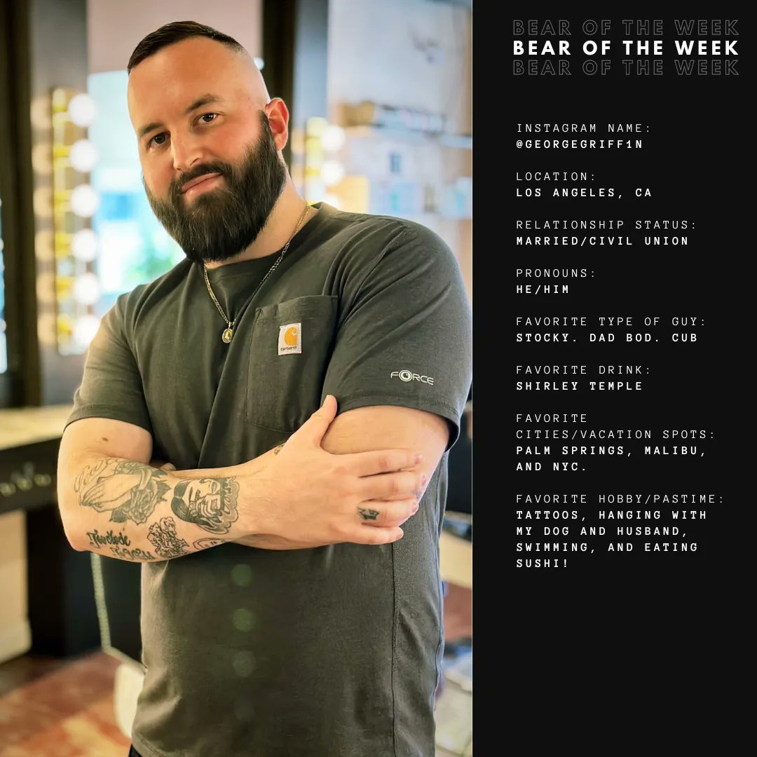 bearworldmag's tweet photo. Give a big WOOF to the InstaBear of the Week! It's georgegriff1n ๐ป
@iloveqbears #ILoveQBears #Bearoftheweek
https://t.co/Nah1SUXlWu https://t.co/Xtx20im8Qe