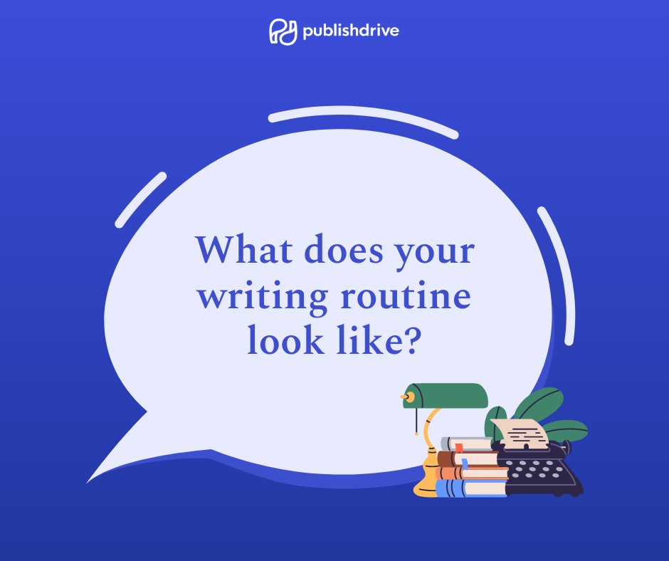 publishdrive's tweet image. What does your writing routine look like? Do you prefer to write in the morning or at night? Do you have any specific rituals or habits? Share your routine with us in the comments below! 📝✨ #WritingCommunity #AmWriting #WritingRoutine #WritingTips"