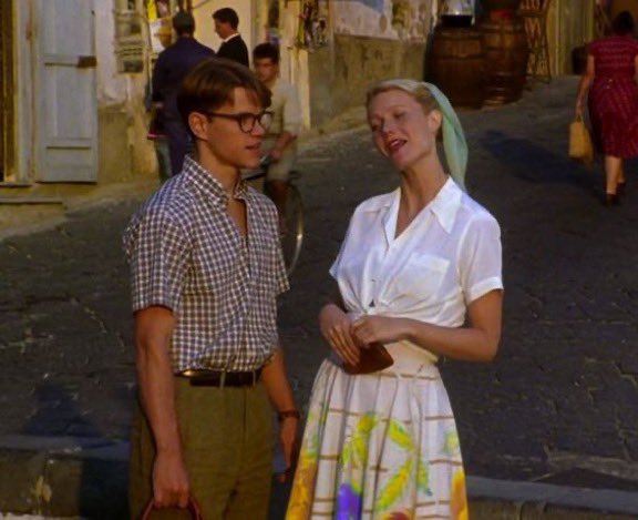 archivegirI's tweet photo. excited for summer so here's some lovely wardrobe moments from The Talented Mr. Ripley https://t.co/qUFmFke2U3