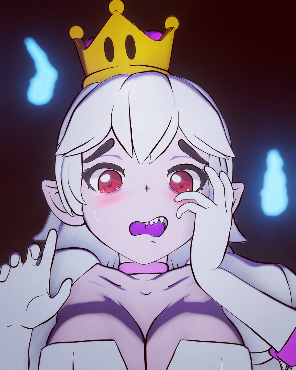 Why does she have that reaction?! To shy maybe?
#booette #sculpture #3d #blender #blendersculpt #blendersculpting #boo #booettefanart #nintendo #supermario #mario #mariobros #bestgirl #fanart #anime #shy #luigi #luigismansion #spooky #gaming #games #cute #animegirl #blender3d