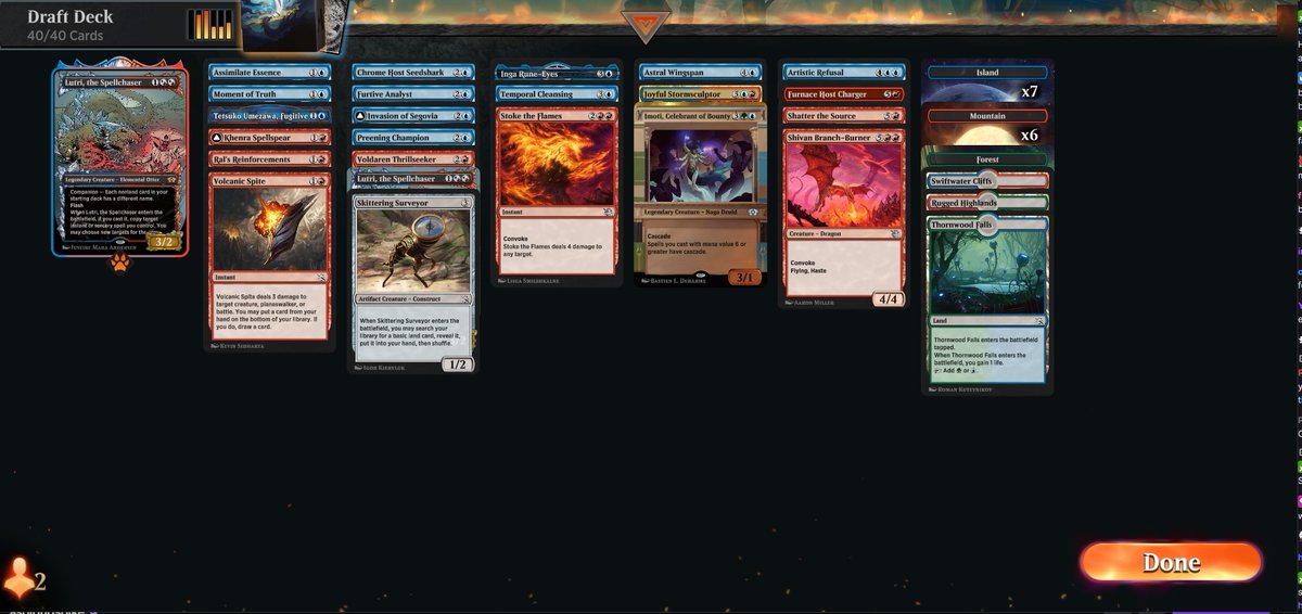 RyoxD_'s tweet photo. Usually dont post limited decklists but this one was one of the most fun decks i've played. Double lutri was something else
@fireshoes https://t.co/rS0TrXYSRI