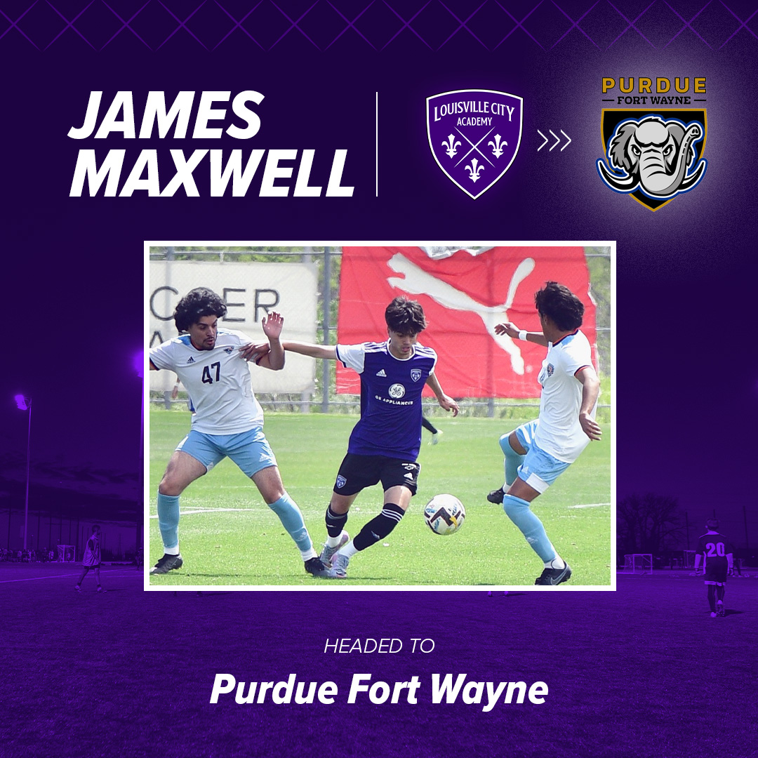 Louisville City FC Academy on Twitter "🟣 ️🐘 James Maxwell will be