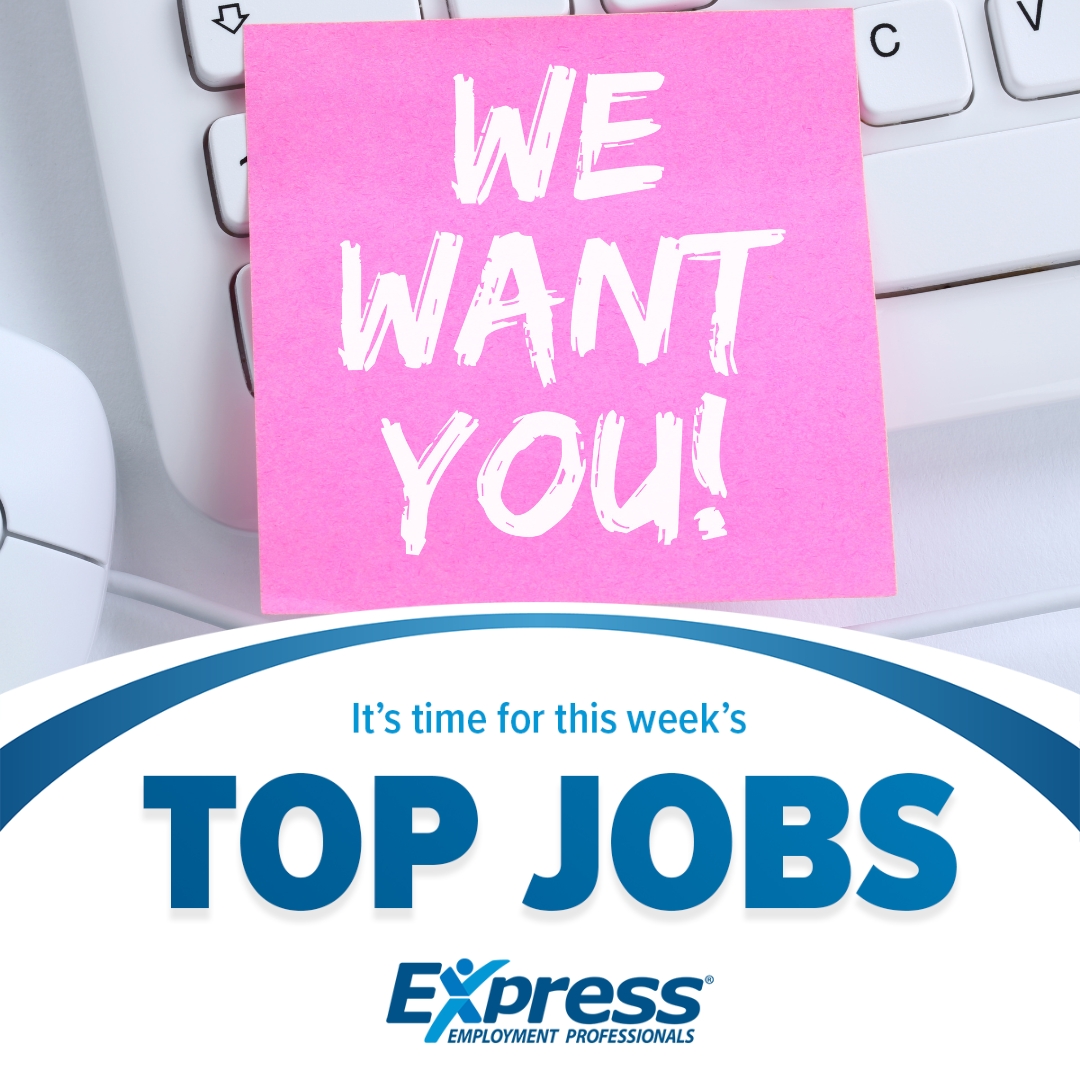 Hello everyone! Here are some of this week's Top Jobs with Express! Give us a call to learn more and apply today! 📞 (217) 355-8500

1. Bookkeeper in Fisher, $17.00-$22.00 per hour BOE
2. Mig Welder in Champaign, $19.05 per hour

#NowHiring #TopJobs #ExpressPros