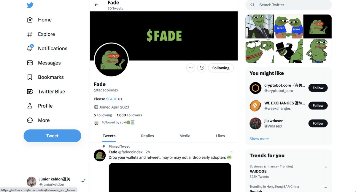 juniorkeldon's tweet photo. @fadecoindex https://t.co/OvLf9zh0DH