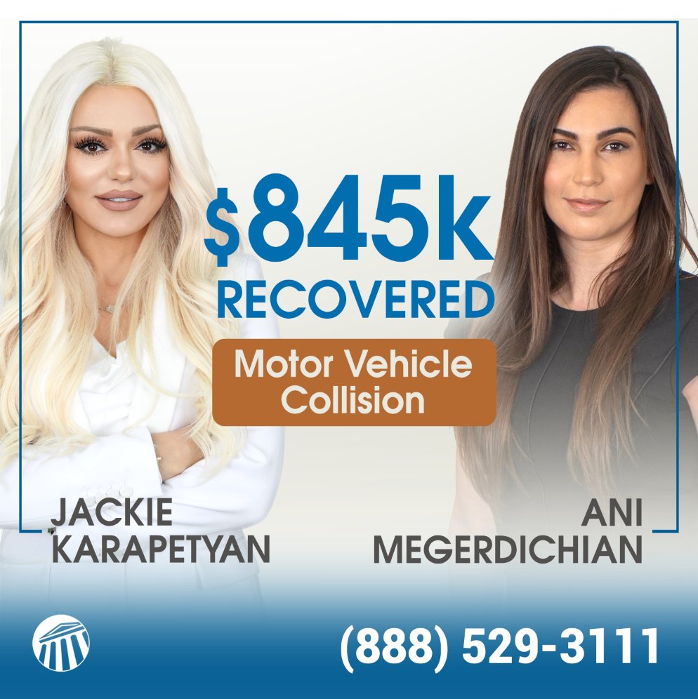 JTLegalGroup's tweet photo. Congrats to our dream team and our client for settling on their motor vehicle accident! Our very own Attorney, Ani and CEO, Jackie, worked diligently to meet their clients' needs. 🏆
--
#SettledUSA #CaseClosed #LALawyers #JTLegalGroup #WCW https://t.co/uvewZsDeQM