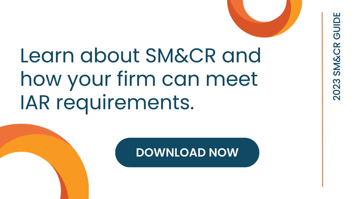 In this whitepaper, we’ll break down what SM&amp;CR entails, how it relates to the Consumer Duty ruling, detail other countries IARs and provide a look into the ComplySci solution which supports a firm’s ability to comply with all requirements. Download now. complysci.com/resources/whit…