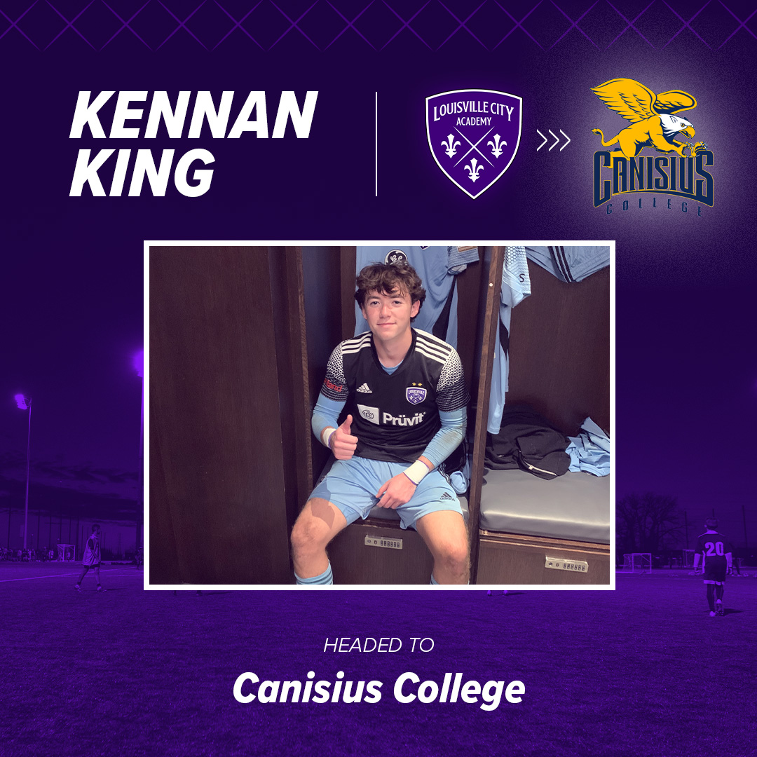 LouCityAcademy's tweet photo. Our Golden Griffin! 

LouCity 04/05 goalkeeper Kennan King is headed to Buffalo, N.Y., to play for Canisius College this fall! https://t.co/MBhLgxRzFl
