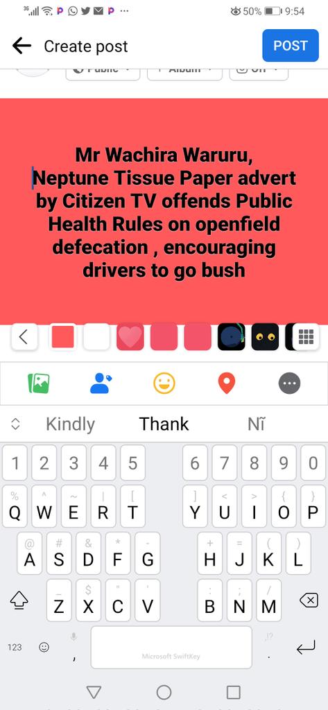 <a href="/citizentvkenya/">Citizen TV Kenya</a> <a href="/KoinangeJeff/">Jeff Koinange, MBS</a> <a href="/hot96radio/">Royal Media Services</a> <a href="/inoorotv/">Inooro TV</a> <a href="/NemaKenya/">NEMA Kenya</a> <a href="/MOH_Kenya/">Ministry of Health</a> <a href="/KEMRI_Kenya/">Kenya Medical Research Institute</a> The advert ptomotes poor Sanitation and primitive human waste disposal