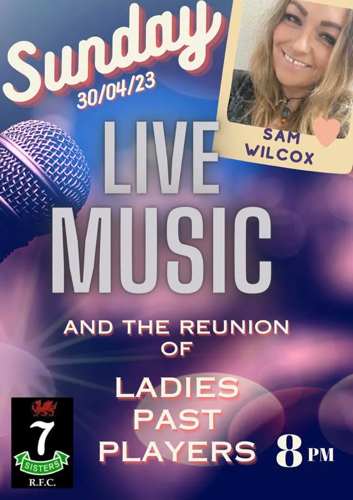 SevenSistersRFC's tweet photo. Calling All Past Players!

The end the season we're calling all past players to return to the club for 2 special days.

Men's - 13th of May
Ladies - 30th of April

It would be great to see as many past players as possible to catch up on days gone by. Everybody welcome! https://t.co/LPGnbrO18W