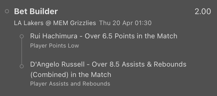 BalkanProps's tweet photo. #PropCard 4-20-23
3 plays for tonight - 2 SGPs and 1 straight bet 🤝
Odds : +100, -116, -116
Posted below ⬇️
LMK if u tail any of these 🔥
Lets get that 🧹
#GamblingTwitter
#NBATwitter
#PlayerProps
#NBAProps
#PrizePicks
#nbaplayerprops
#nbaoverunders
#NBA
#NBAplayoffs https://t.co/Rppa9hS3V3