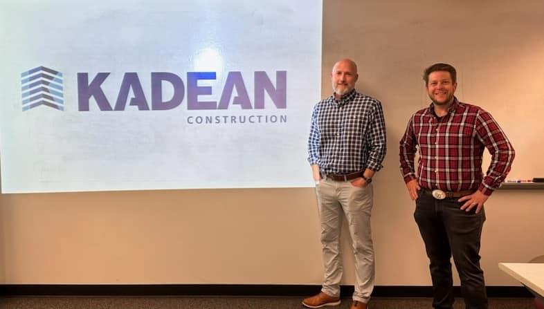 KadeanConstruct's tweet image. Thank you to Matt Breeze, VP of Operations and Kyle Wilson, Design-Build Director for taking time to present to the Construction Management Organization of SEMO.

#kadeanconstruct #60thanniversary #generalcontractor #stlouisconstruction #designbuild #constructionmanagement #semo