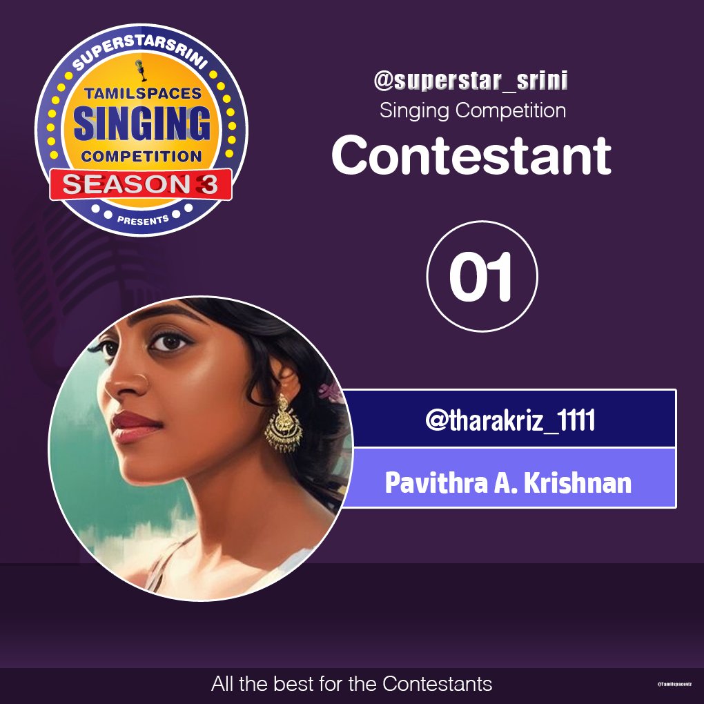 superstar_srini's tweet photo. Congratulations @tharakriz_1111 
Semi final qualified contestant 👏👏👏🌻🌻🌻🎵🎶🎼🎤🎤🎺 https://t.co/jwYfGJ27qn