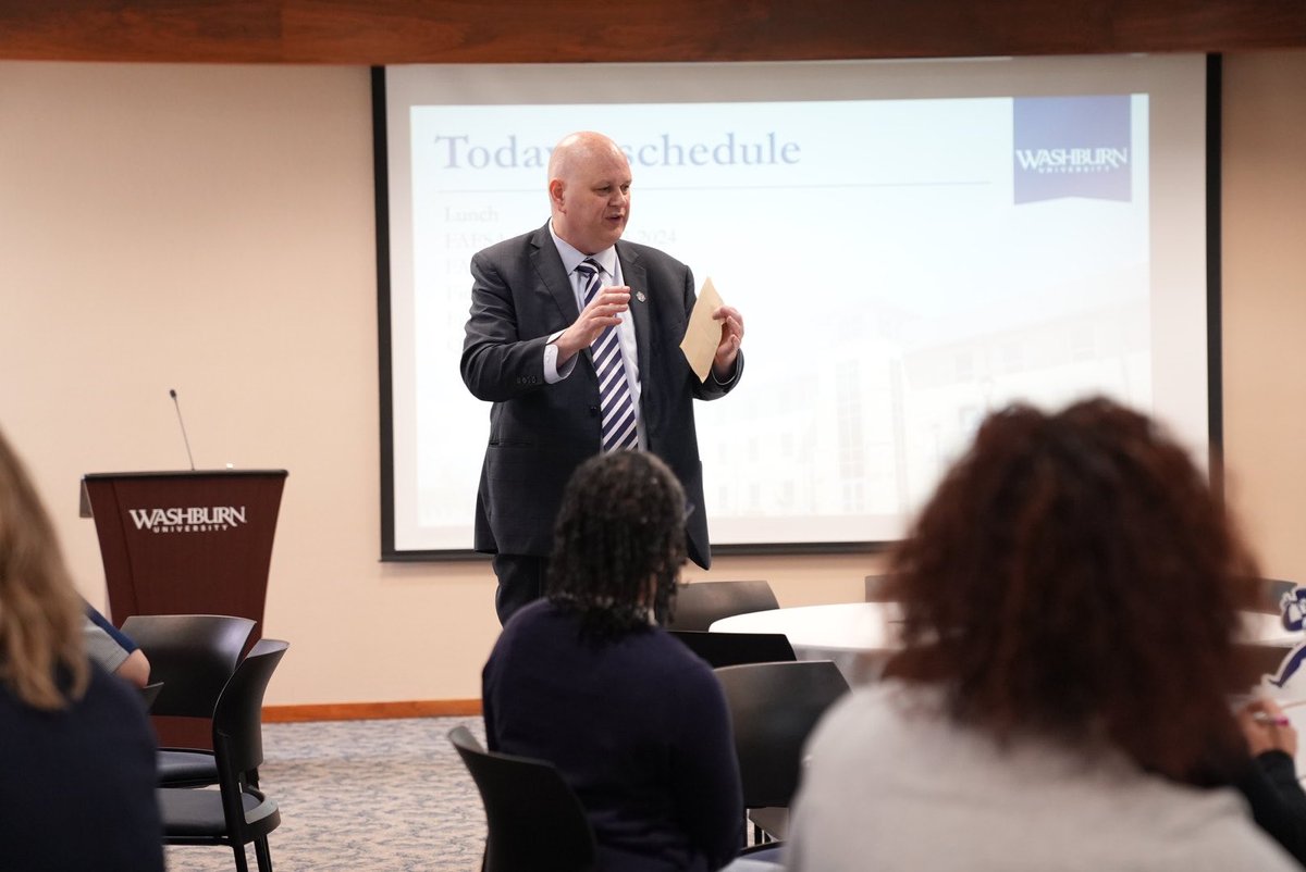 Washburn University on Twitter "Dr. Bearman met with high school