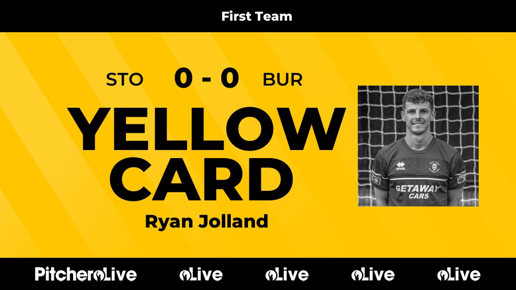 BuryTownFC's tweet photo. 15': Ryan Jolland is yellow carded for Bury Town Football Club
#STOBUR #Pitchero
https://t.co/GDLc1IyiTk https://t.co/K8p2ygvC3C