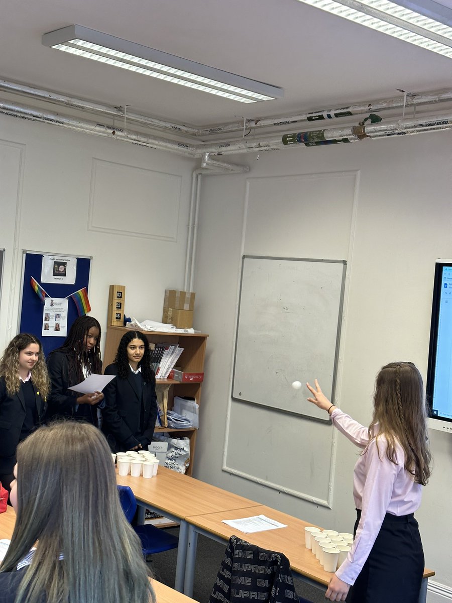 Approaches Key Term Pong to kick off the revision schedule for Year 13! 
Pleased to say the question answering ability far outweighed the throwing ability! 🏓