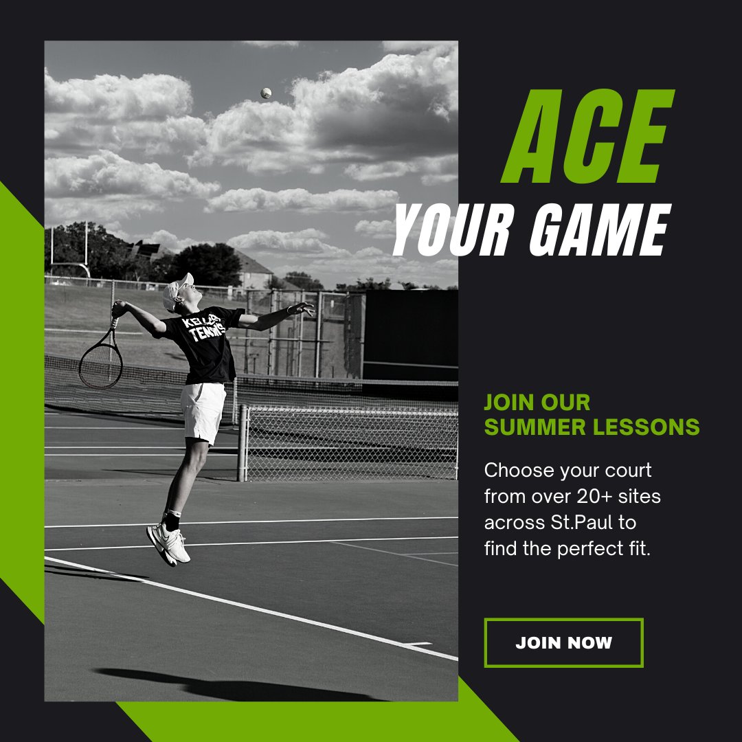 Ace Your Game with Summer Tennis Lessons!

Sign up for tennis lessons today and see the difference in your game. Your friends and opponents won’t know what hit them!

To register or learn more, visit stpaulurbantennis.org or contact us directly at 651-222-2879. 

#youthtennis