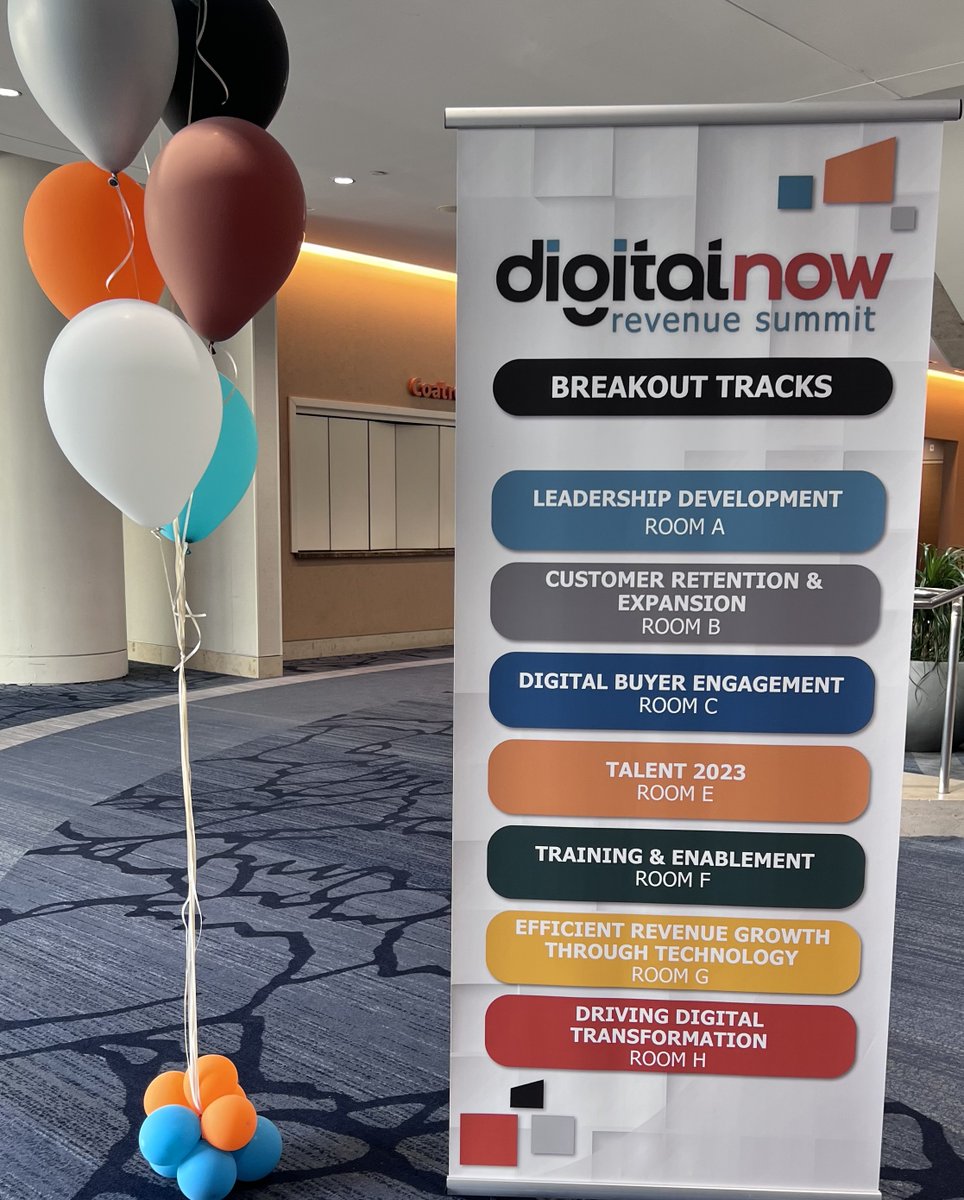 So many amazing speakers and tracks around transforming for digital selling… we want to hear them all! #DigitalNow23
