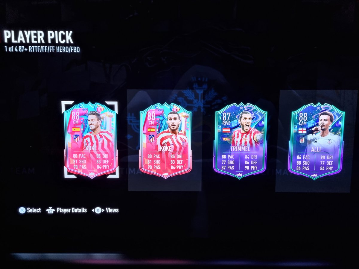 yuliberk's tweet photo. @FutSheriff How is this even possible? 2x Koke in 1 player pick? TOTAL SCAM!!! https://t.co/1Al0JrAvKV