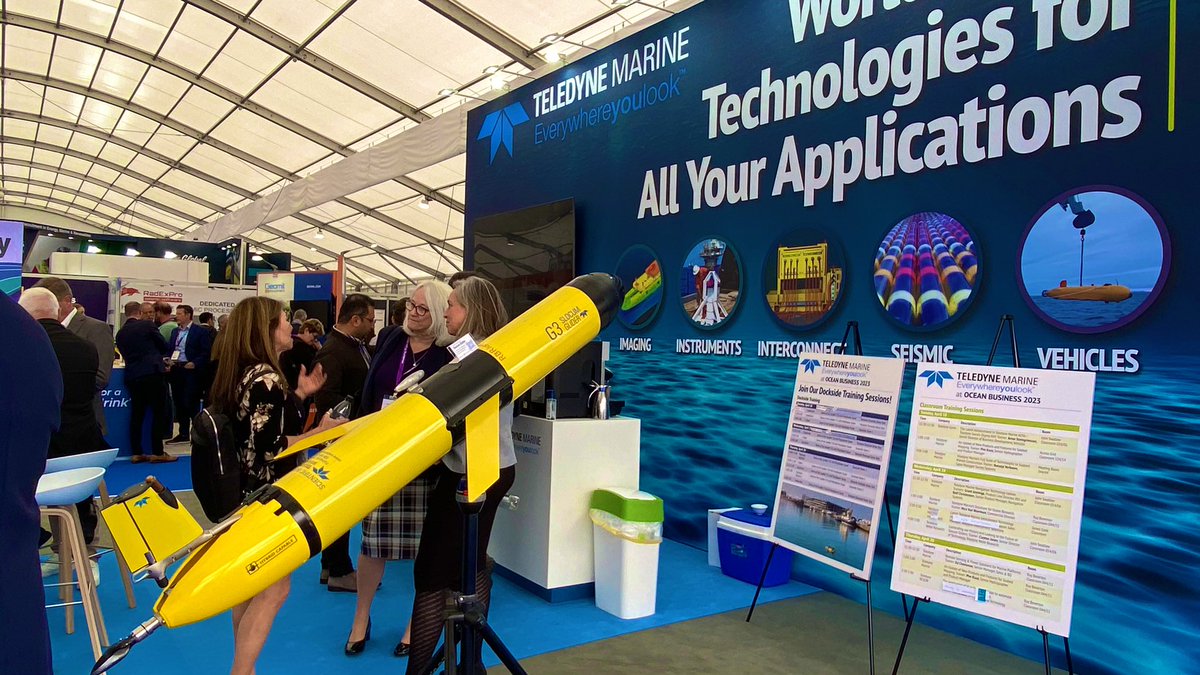 GliderPLOCAN's tweet image. What a fruitful @OceanBusiness Day2 Thanks @SeaExplorerUUV @TeledyneMarine @AutoNautUSV @TMABlueTech @rbr_global @HefringEng @SeaBird_Sci @xoceansocial @ExailTechno @KOGMaritime More to come tomorrow!!! @MinkeProject @TechOceanS @Euro_Sea @Groom2RI @agenciaiisi #ICTSNews @plocan