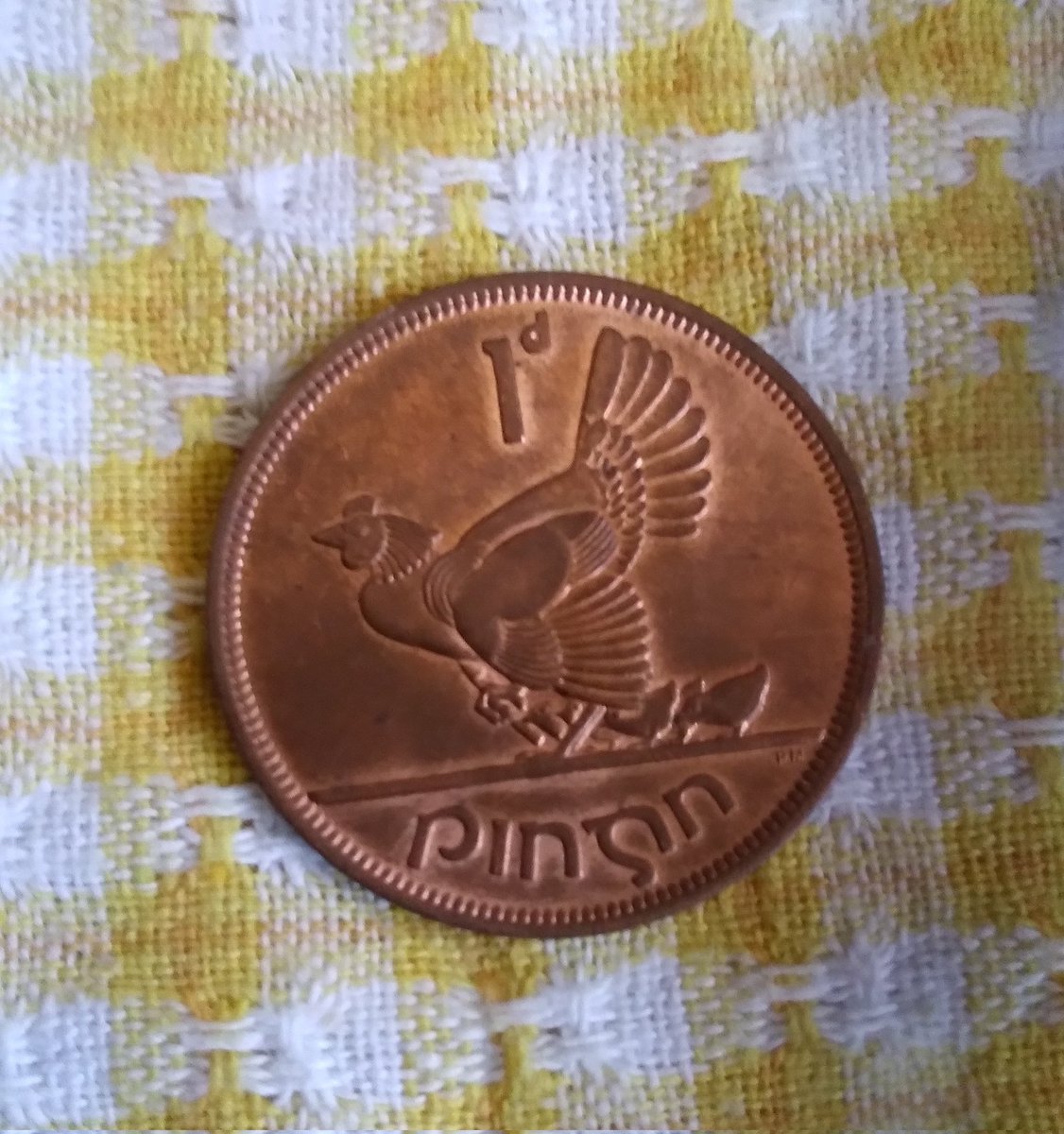 electionlit's tweet photo. Pre decimalisation penny coin. https://t.co/BFKaYUlRjD