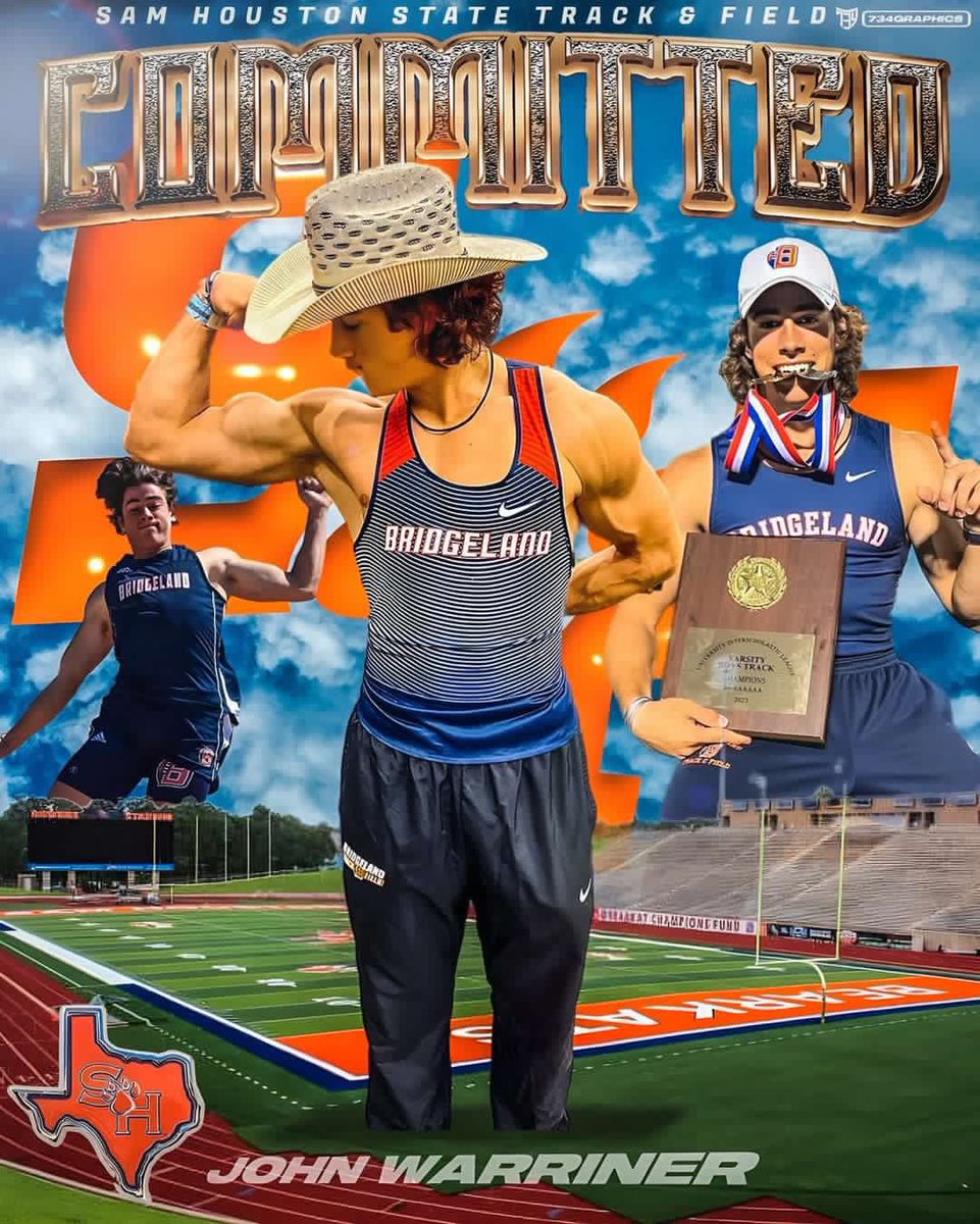 I have decided to commit to Sam Houston State University to further my academic and athletic career! Thank you to everyone who supported me along the way. I can’t wait for the future! #EatEmUpKats 
<a href="/Cutter_Bernhard/">Cutter Bernhard</a> <a href="/BearkatsTFXC/">Sam Houston T&F/XC</a> <a href="/Coachjmou/">J</a> <a href="/CoachRaffield/">coach Raffield</a> <a href="/mauricio_vaz13/">Mauricio Vazquez</a>