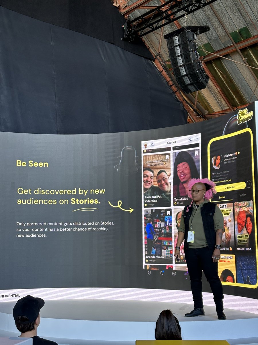 RichLightShed's tweet image. Attending #SnapSchool at the #SnapPartnerSummit $SNAP 

Snap Star Program — enables your stories to be monetized with mid-roll ads — look for ⭐️ in a snap profile — the Revenue Share Program exits beta today 

Every 6-8 snaps you see an ad — with creators posting 60-100 snaps per…